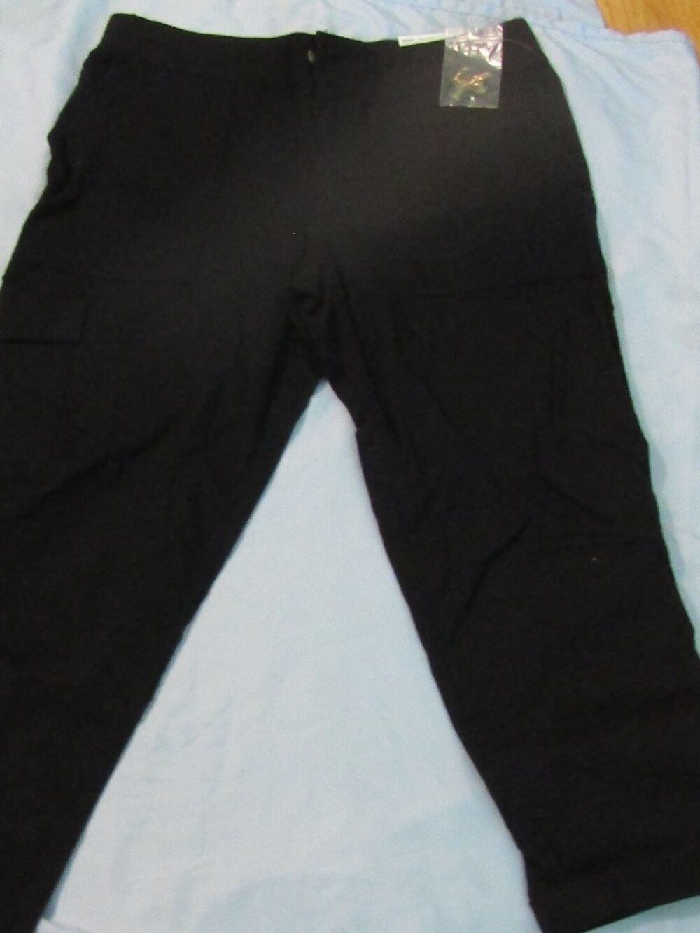 NWT SONOMA BLACK Utility Cargo CAPRI PANTS Size 8 Petite Ultracomfort Waistband